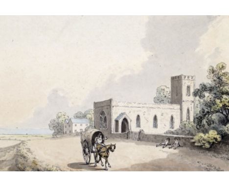 William Samuel Howitt (c.1765-1822) Travellers on the road A pair, both pen, ink and watercolour Each 14 x 20cm; 5½ x 8in (2)