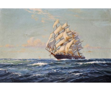 William Knox (1862-1925) Spindrift, evening light Signed Oil on canvas 51 x 76cm; 20 x 30in Provenance: Gladwell &amp; Co., L