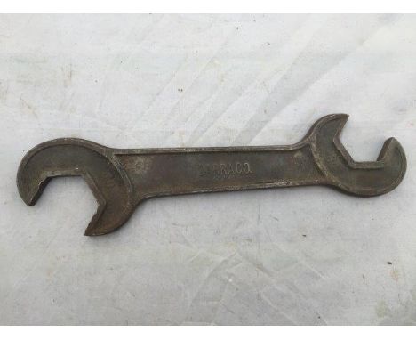 A Darracq double open ended spanner. 