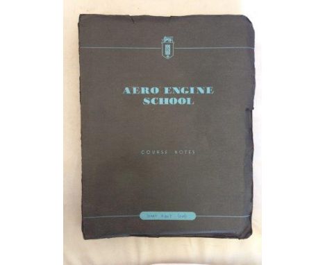 An original Aero Engine School Course Notes folder for the Rolls-Royce Dart engines.