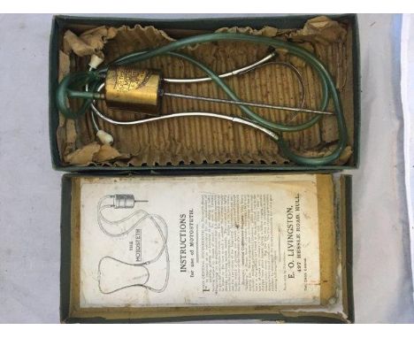 A Motosteth Engine stethoscope, boxed with instructions.