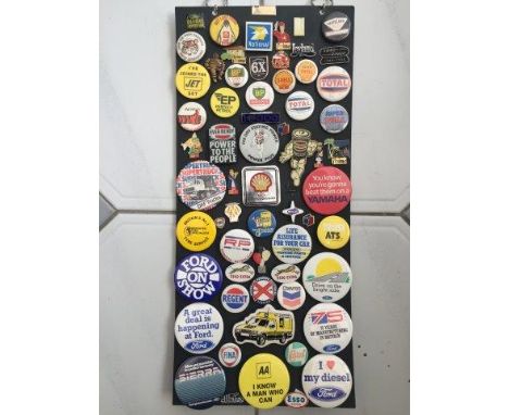 A collection of motoring badges, some enamel. 
