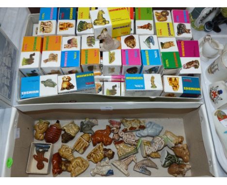 Approximately 68 Wade Whimsies in original boxes; other unboxed Whimsies