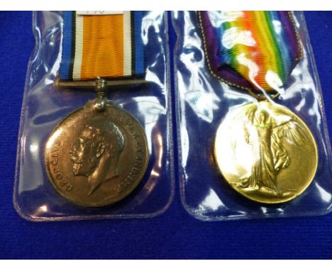 Oxfordshire and Buckinghamshire Light Infantry:  WWI pair to 6262 Pte D. Salusbury