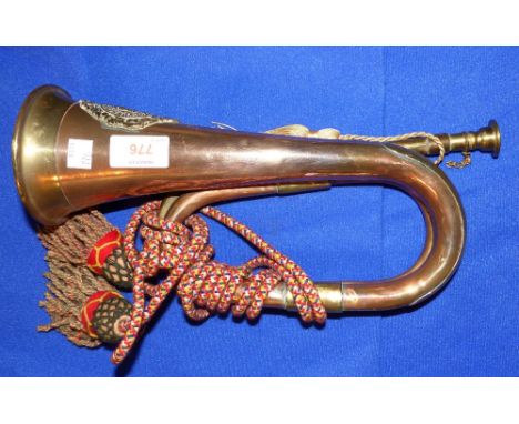 A copper/brass bugle Argyll & Sutherland Highlanders; and a post horn