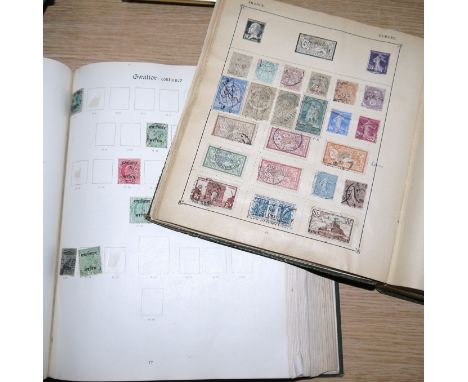 Two vintage albums with older stamps