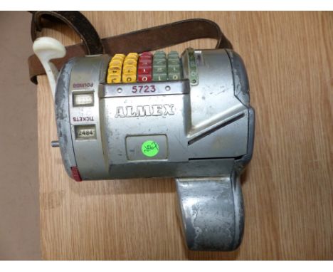 A vintage "Almex" Ticket Issue Machine