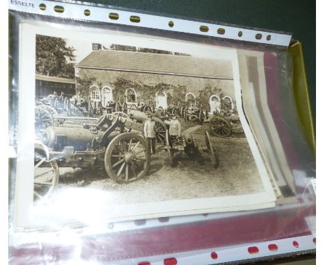 A collection of WWI press photographs, and Neville R.:  Military Prints, 1909