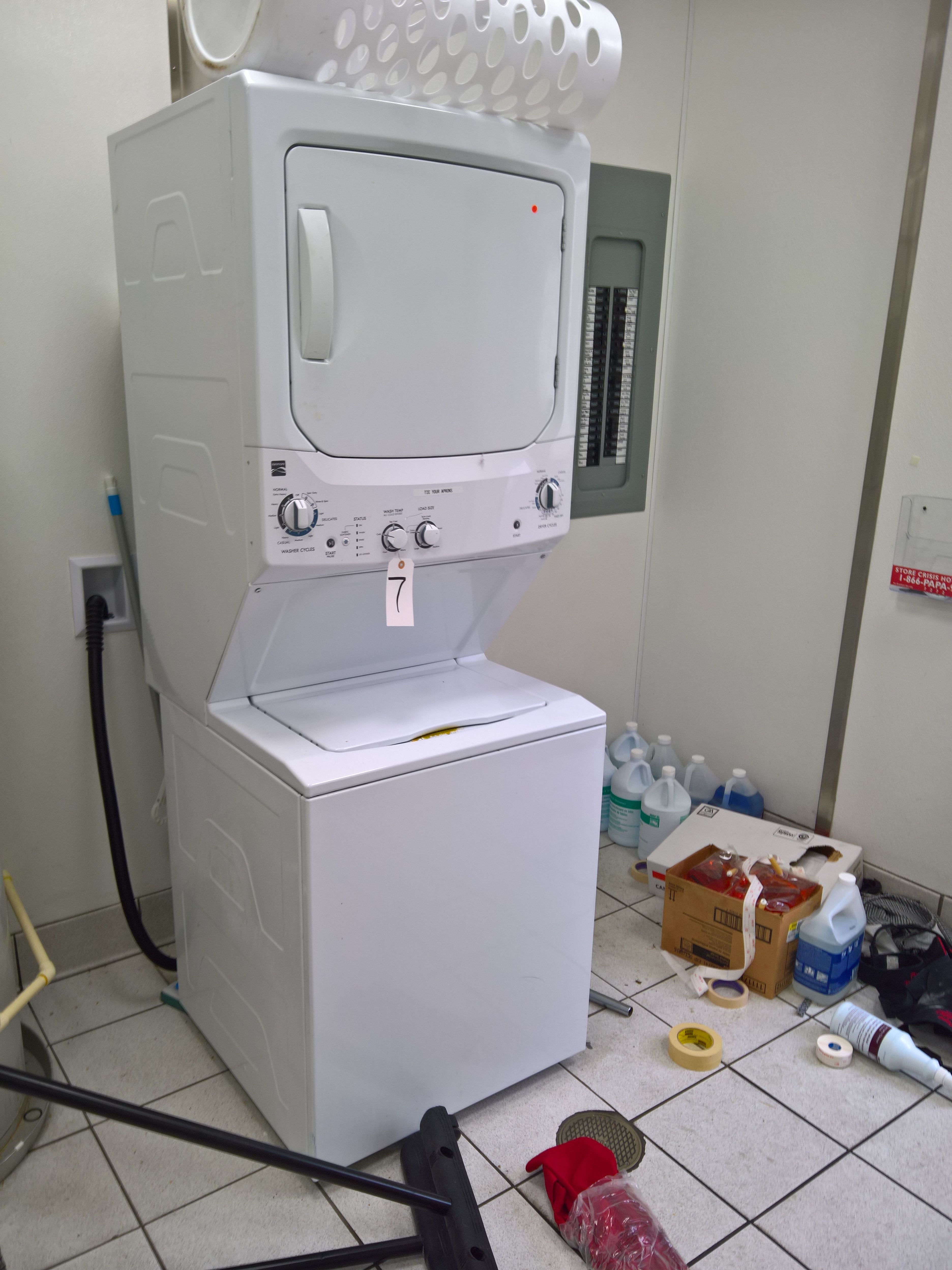 2010 Kenmore Model 2661532413, S/N SD005710C, Stackable Washer and Dryer