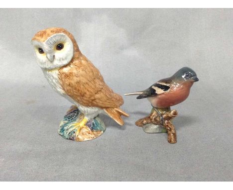 BESWICK CHAFFINCHalong with a Beswick owl