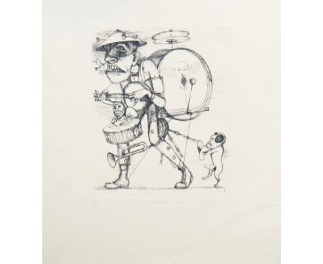 * KEITH MCINTYRE, MARCH OF THE IMMORTAL MACABREartist's proof etching, signed and dated '91 (lower right) and inscribed 'A/P'