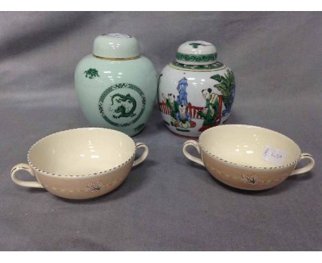 CHINESE GINGER JAR, LUSTRE JUG, BARBOLA MIRROR, RADFORD DISHalong with other decorative ceramics 