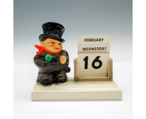 Posed figural on base with slot cards of month, day and date. Stamped 5703910. Goebel backstamp. Issued: 1972 - 1979Dimension