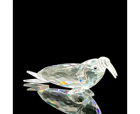 Part of the 'Kingdom of Ice and Snow' group. Clear faceted crystal with black crystal eyes and frosted tusks. Swarovski marki