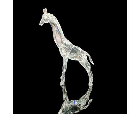 Part of the 'African Wildlife' theme group. Clear faceted body with frosted horns and mane, and green-yellow eyes. Swarovski 