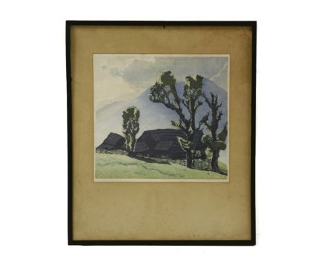 Valerie Praschniker (1894-1972)RURAL VIEWscreen print, signed in pencil24 x 36cm