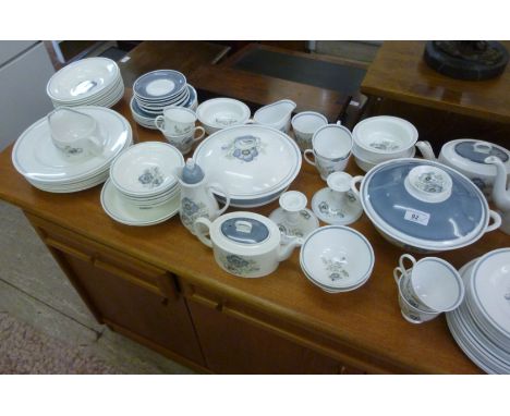 Wedgwood Susie Cooper design china, Glen Mist pattern tea, coffee and dinnerware         CA