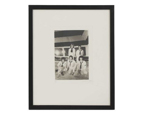 ▲ Michael Putland (1947-2019) 'The Rolling Stones during the filming of the music video for It's Only Rock 'n' Roll (But I Li