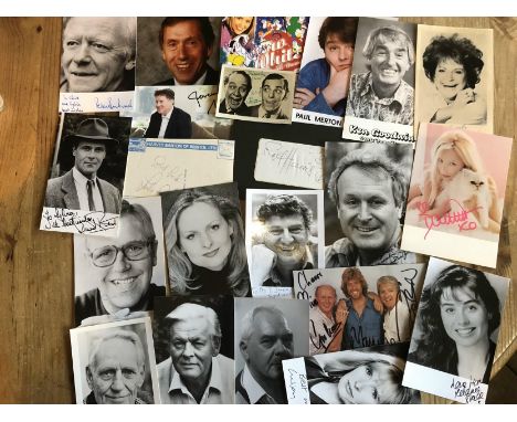 TV &amp; Film Collection: A Collection Of Over Fourty Assorted 6x4 And Slightly Smaller Signed Photos, Some Vintage Signed By