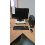 Computer Unit, c/w Monitor, KB & Mouse (Win-10, 64bit) see photos for more specs)