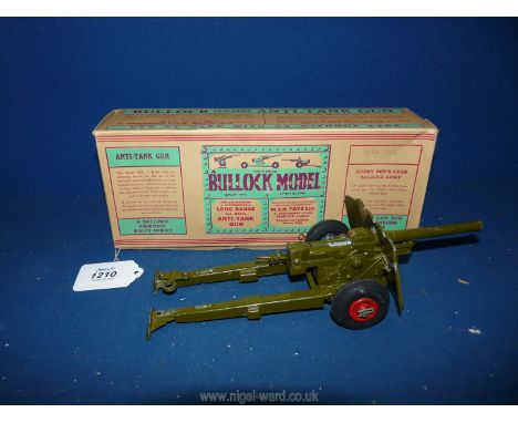 A Bullock model Anti tank gun, in original box.