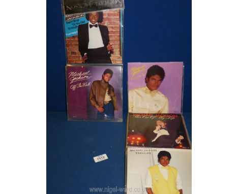 Eight Michael Jackson 45 records including 'Don't stop til you get enough', 'Off the Wall' , 'Billie Jean', Michael Jackson &