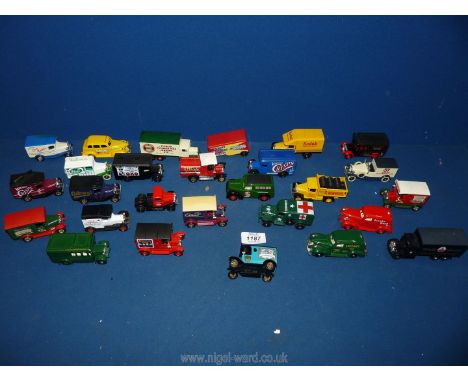 A quantity of Days Gone By model vehicles including Kodak, Singer, Pirelli etc. (25)