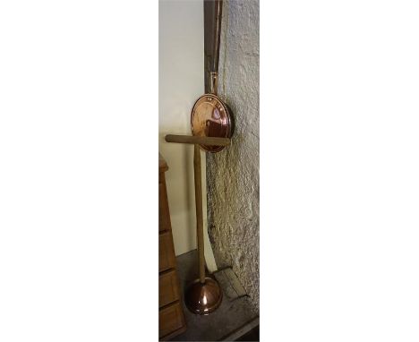 A Mixed Lot Of Vintage Kitchenalia, to include cast iron griddle pans, a set of metal Butchers weights etc, also with a coppe
