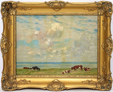 Kappstein, Carl Friedrich (1869 Berlin 1933) "Sonniger Morgen am Bodden, Insel Vilm", so rückseitig betitelt und sign. Öl/Kar