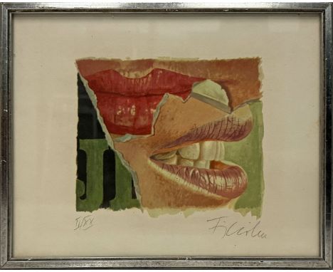 Köthe, Fritz (1916 Berlin 2005) Ohne Titel. Farboffsetlithographie (l. Altersspuren), re. u. mit Bleistift sign. und li. u. E