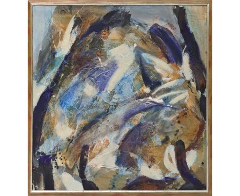 Diekmann, Dagmar (geb. 1954 Berlin) Komposition. Mixed Media/Öl/Collage/Lwd., verso sign. und dat. (19)87. Ca. 94x 90 cm. R.
