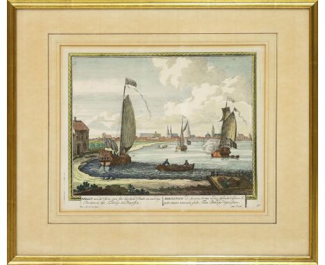 Schenk, Peter (der Ältere) (1660 Elberfeld - Leipzig 1711) "Berlin an der Spree ...", so unter der Darstellung betitelt. Kolo