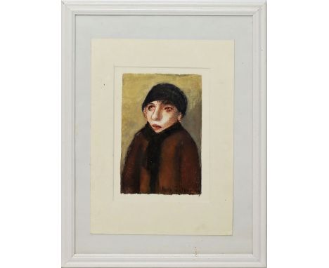 Günther, Herta (1934 Dresden 2018) Dame mit Kappe. Pastell/Papier, re. u. sign. und dat. 2004. 19,5x 13 cm. PP., R.