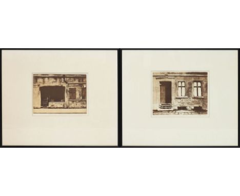 Makarov, Nicolai (geb. 1952 Moskau) Paar Mezzotintos: "Altenburger Apotheke" und "Oranienburger Str. 86", so je mit Bleistift