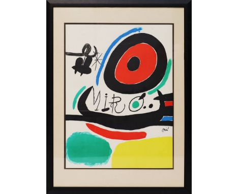 Miró, Joan (1893 Montroig - Mallorca 1983) "Osaka". Farblithographie, im Stein sign. Aus dem Jahr 1970. 77x 56 cm. PP., R.