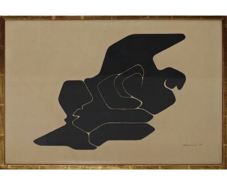 Palazuelo, Pablo (1916 Madrid 2007) Wohl Sceaux. Lithographie (Altersspuren, fleckig), re. u. sign. und bez. "HC". Ca. 38,5x 