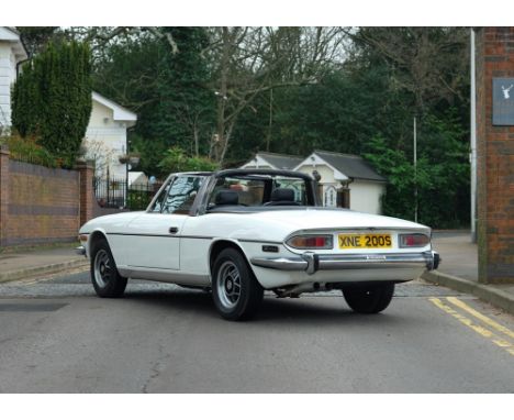 1978 Triumph Stag Transmission: automaticMileage:84772Launched in 1970, the Triumph Stag was a luxury grand tourer. Envisione