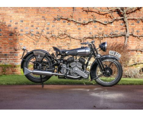 1936 Brough Superior SS80 Transmission: paddleMileage:82George Brough, second son of motorcycle manufacturer William Brough, 