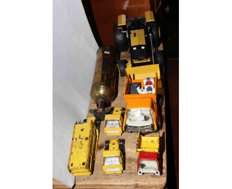 Winhams vintage fire extinguisher, Tonka tractor and trucks.