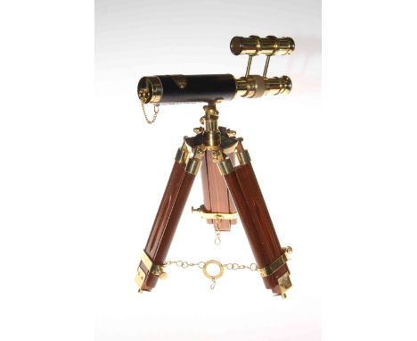 Telescope on stand.
