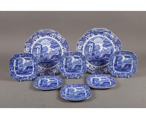 A Copeland Spode sandwich set of six square plates and two serving platesCondition:No visible issues. 