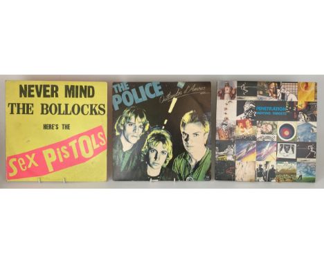 The Police, Outlanders de Amour, Sex Pistols, Never Mind The Bollocks, Penetration Moving Targets, Pink Floyd, Dark Side Of T