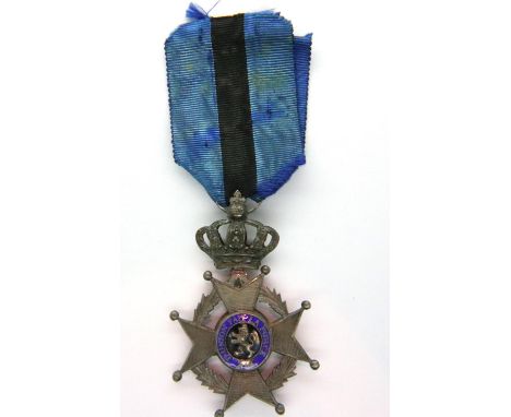 19th century Belgium Order of Leopold II medal. P&amp;P Group 1 (£14+VAT for the first lot and £1+VAT for subsequent lots) 