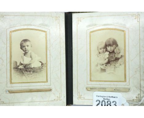 Album of early 20th century German portrait photographs including five military examples. P&amp;P Group 1 (£14+VAT for the fi