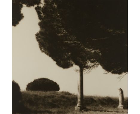 Lynn Geesaman (American, 1938-2020). Large silver gelatin print photograph depicting a landscape view of likely Italy or Germ