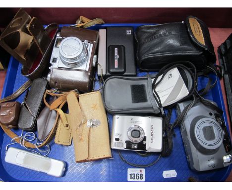 Cameras - Canter Beauty, Canon, Pentax, Espio 160, Olympus, Minox, etc:- One Tray.