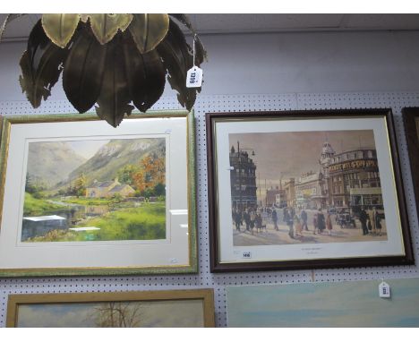 Peter Owen Jones 'In Town Yesterday', limited edition colour print of 850, pencil signed P O Jones to boarder, 40 x 53cm. P F