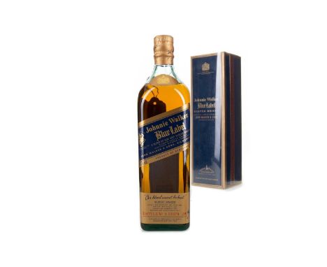 JOHNNIE WALKER BLUE LABELBlended whisky.Bottle Number: S 1237843% ABV / 75clGood fill level in mid shoulder (consistent with 