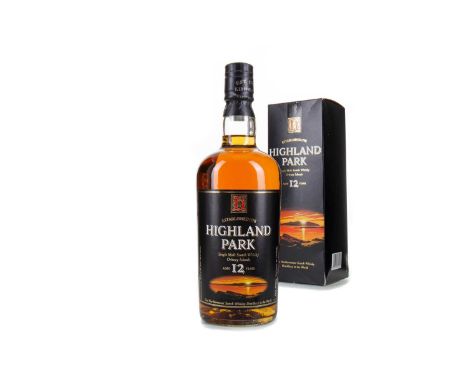 HIGHLAND PARK 12 YEAR OLDSingle malt.Orkney’s Highland Park distillery is situated in the town of Kirkwall on the site of an 