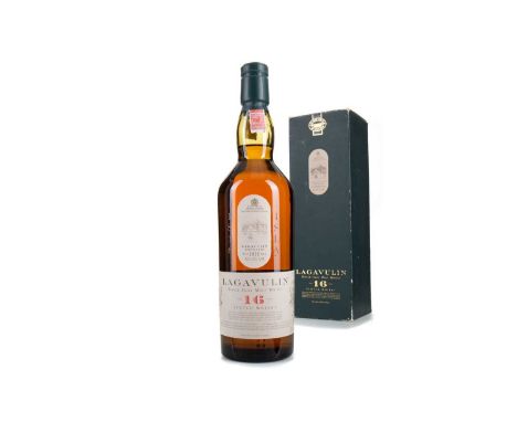 LAGAVULIN 16 YEAR OLD WHITE HORSESingle malt.The Islay distillery of Lagavulin first gained notoriety in 1862 when it was acq